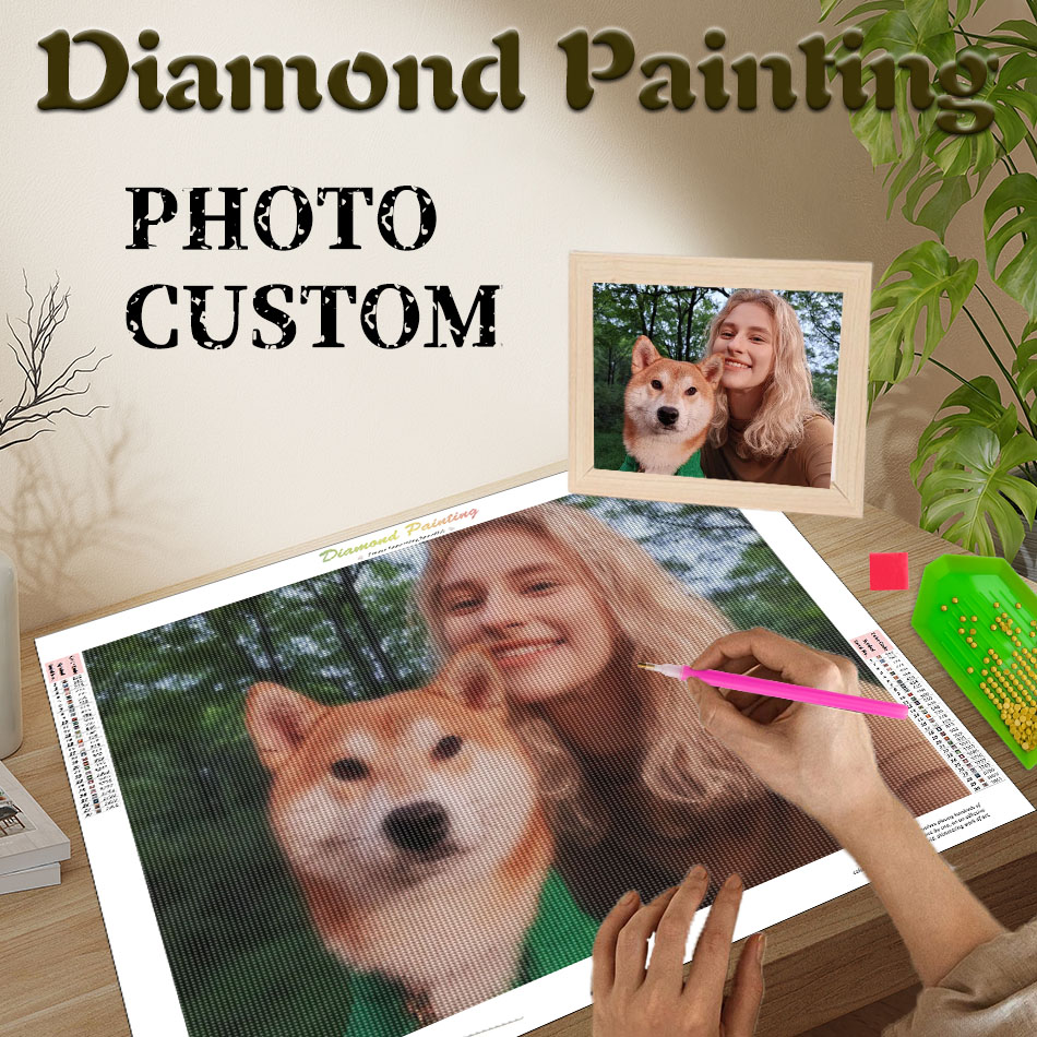 Unique Art Craft - PhotoCustom Diamond Painting Create Wall Art