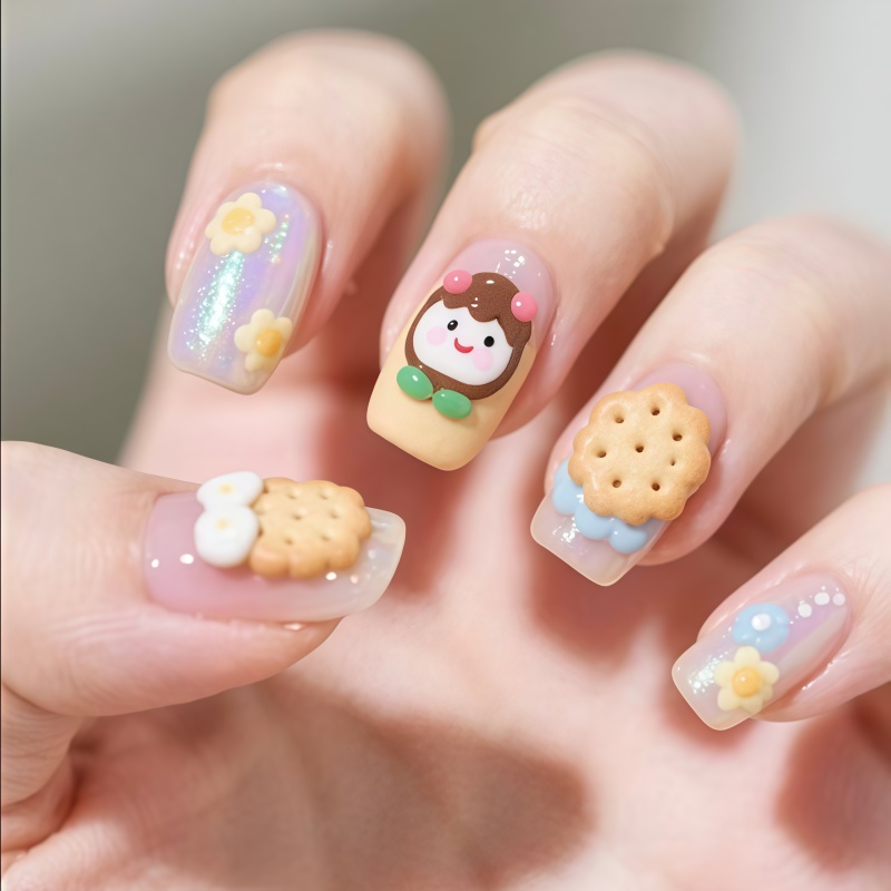 Cute Animal Nail Art & Cookie  - Art Craft Template recension och pris