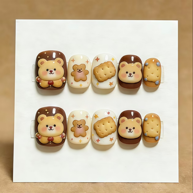 Cute Animal Nail Art & Cookie  - Art Craft Template recension och pris