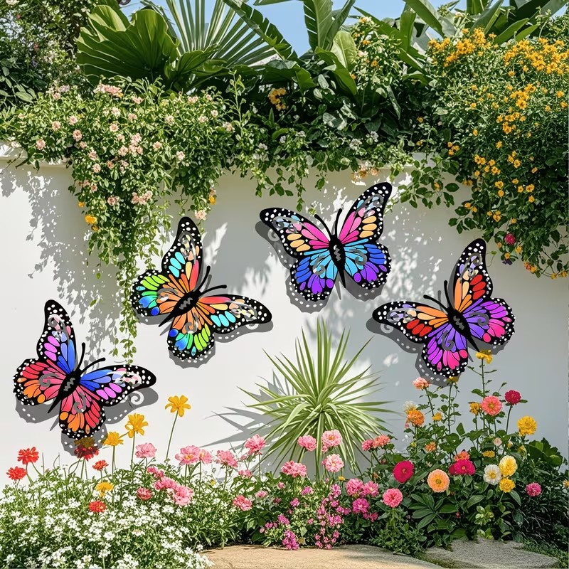 4pcs Colorful metal butterfly  - Art Craft Butterfly recension och pris