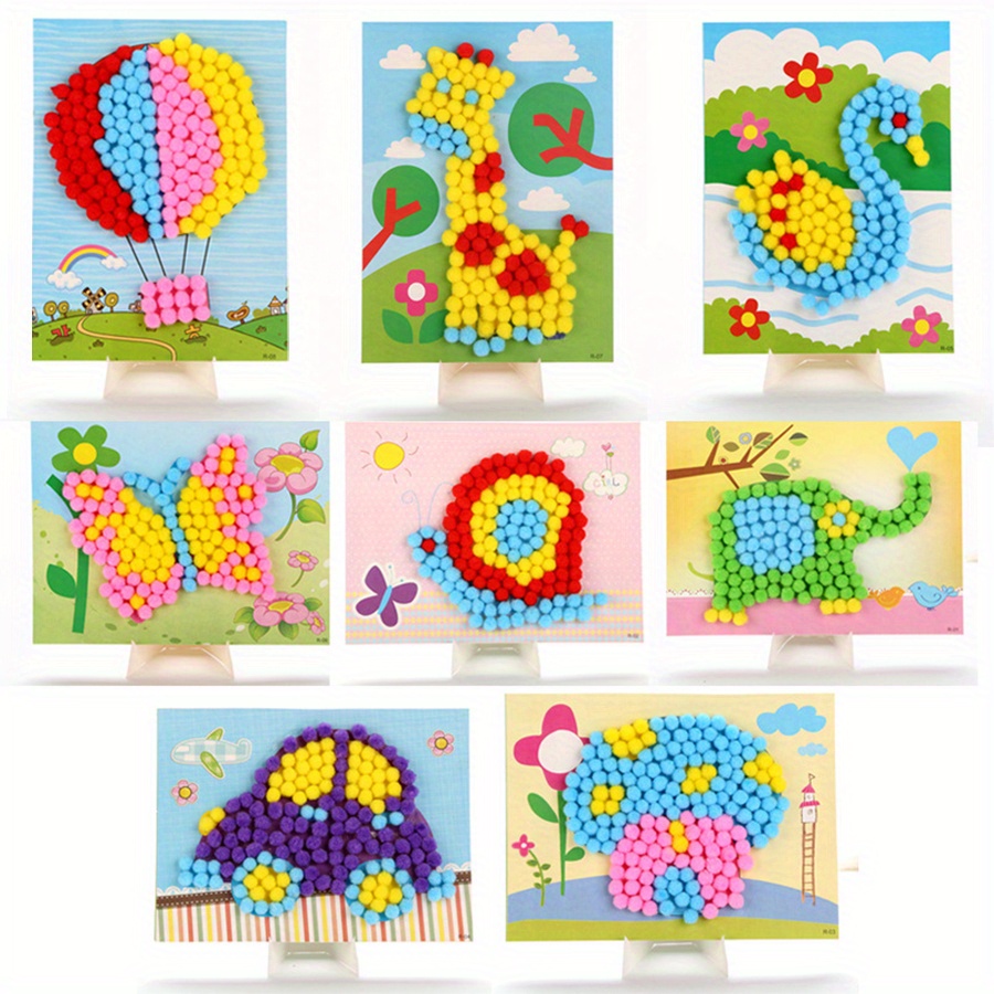 2pcs 16x21cm Colorful Pom-Pom  - Unique Art Craft recension och pris