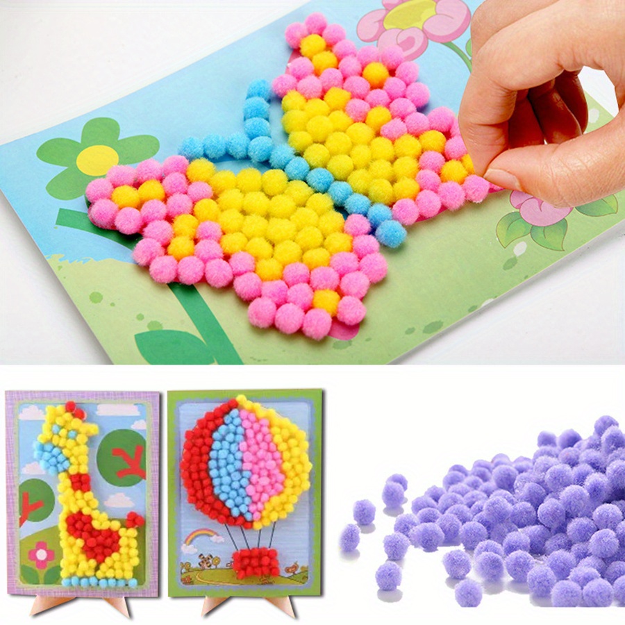 2pcs 16x21cm Colorful Pom-Pom  - Unique Art Craft recension och pris