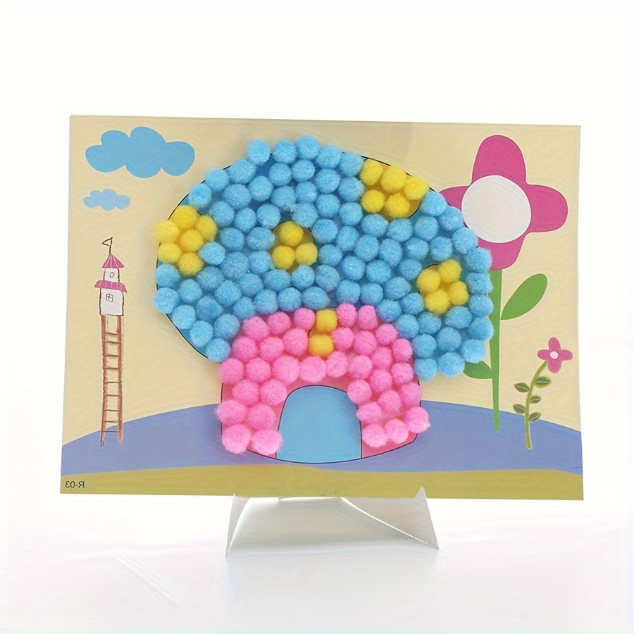 2pcs 16x21cm Colorful Pom-Pom  - Unique Art Craft recension och pris