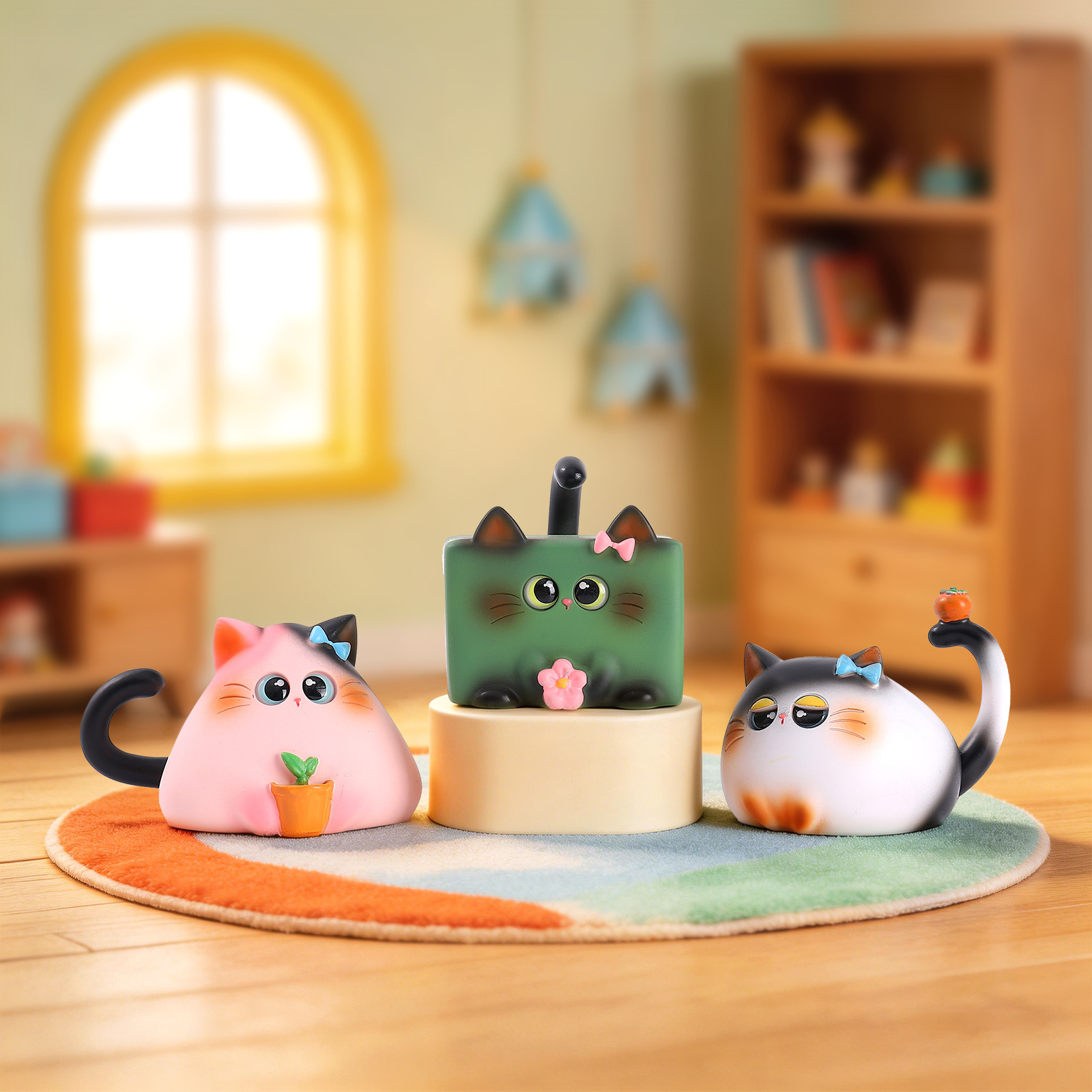 Blind Box Cat Figurine Resin C - Art Craft Furniture recension och pris