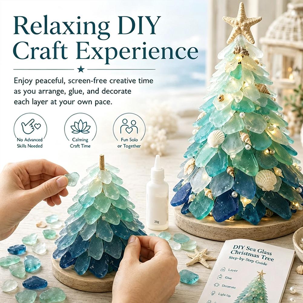 3D Sea Glass Christmas Tree De - Art Craft Gifts For Adults recension och pris