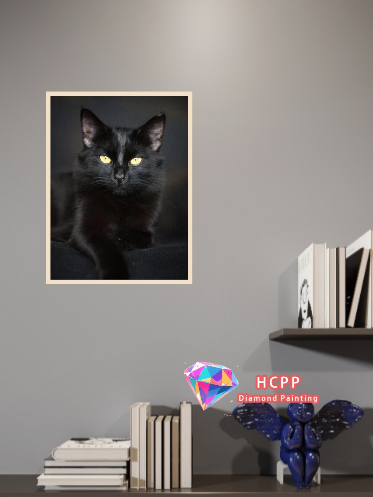 unframe Black Cat Animal Diamo - Unique Art Craft recension och pris