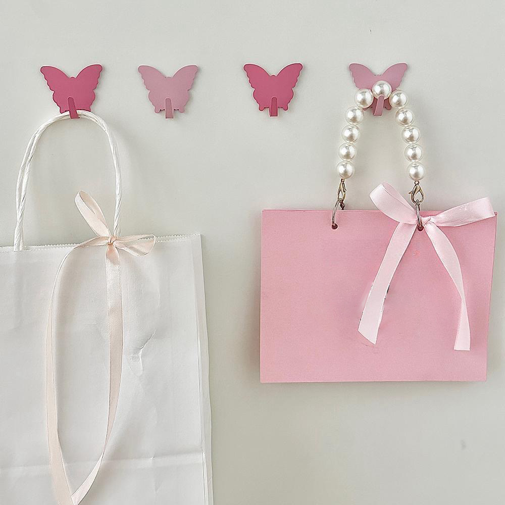 3PC Pink White Butterfly Shape - Art Craft Butterfly recension och pris