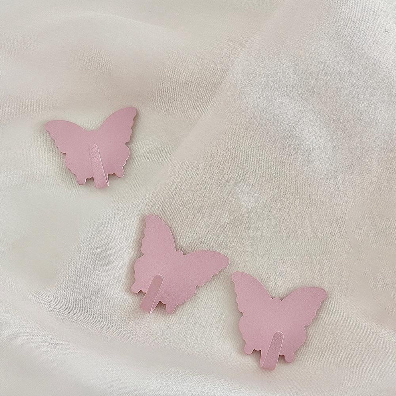 3PC Pink White Butterfly Shape - Art Craft Butterfly recension och pris