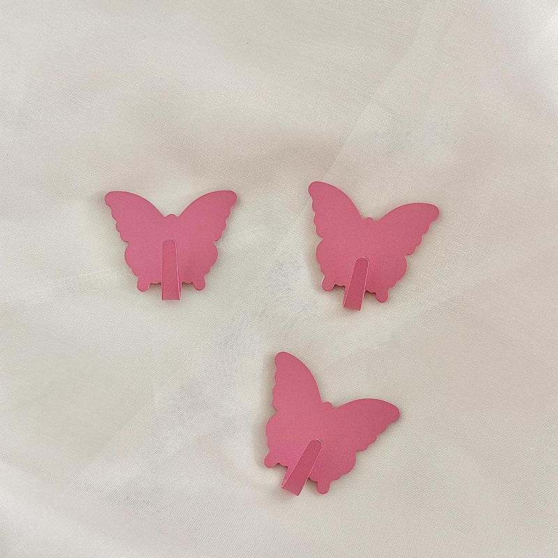 3PC Pink White Butterfly Shape - Art Craft Butterfly recension och pris