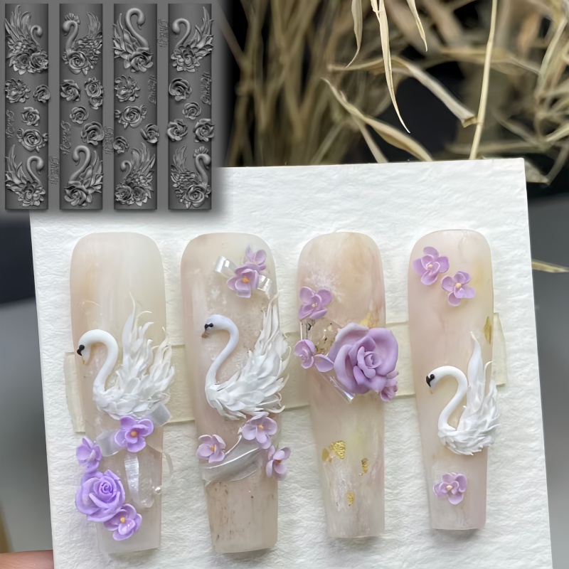 Elegant Swan Rose Bow 3D Flowe - Art Craft Template recension och pris