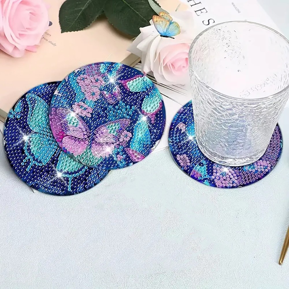8 Diamond Art Painting Coaster - Art Craft Butterfly recension och pris