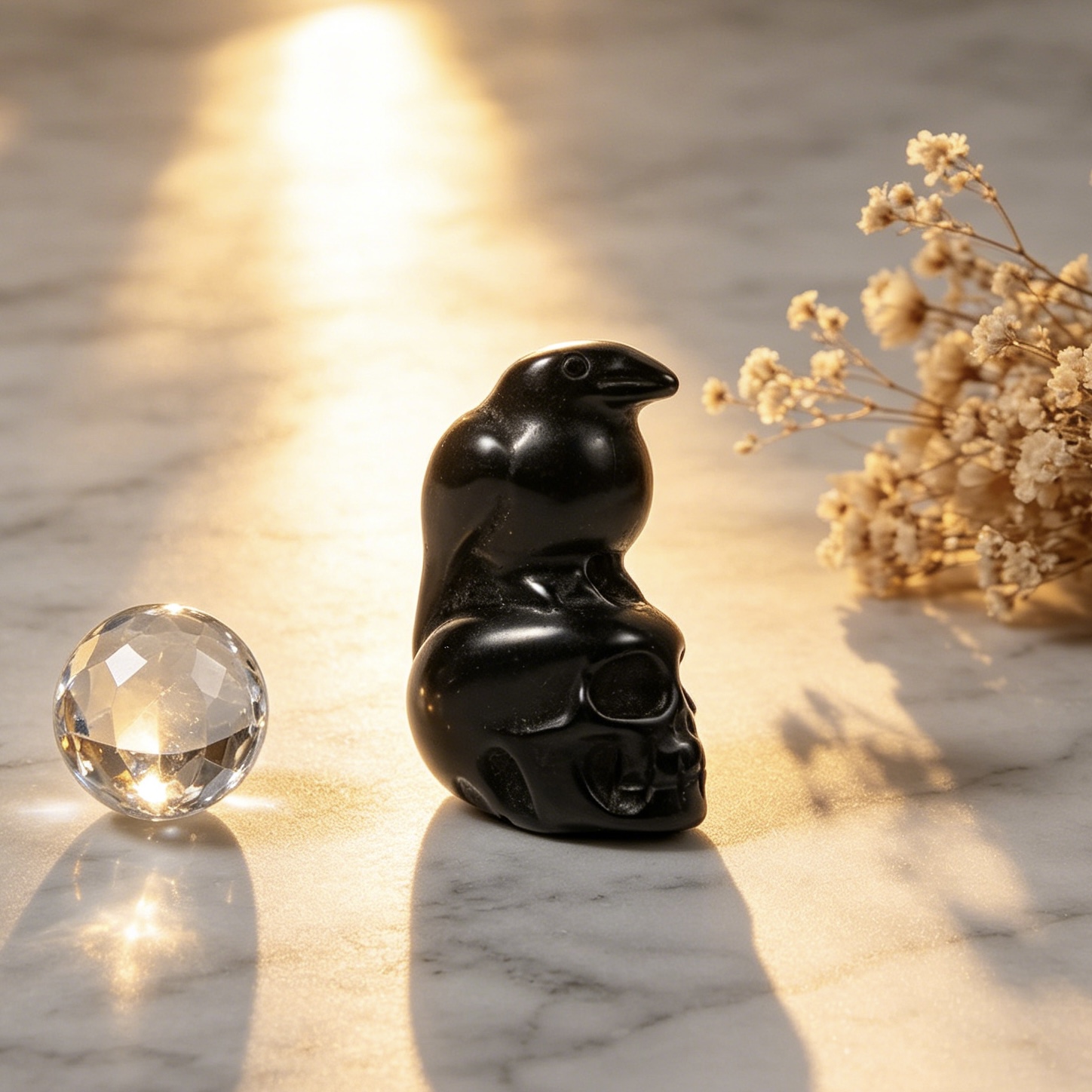 1pc Natural Crystal Obsidian M - Unique Art Craft recension och pris