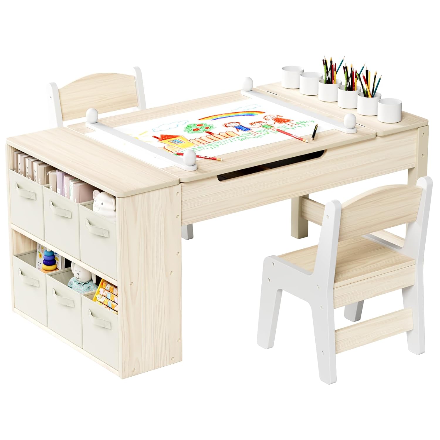 3 in 1 Kids Art Table and Chai - School Of Art X Craft recension och pris