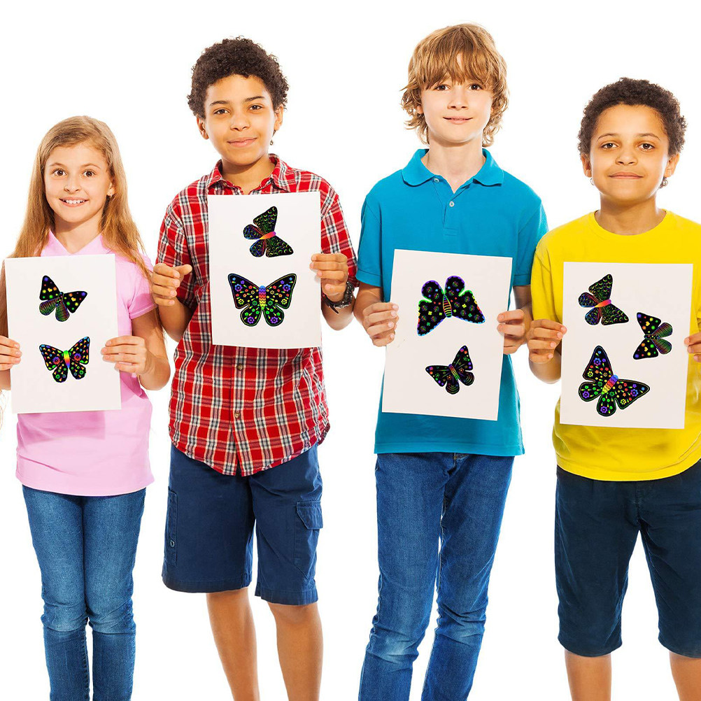 1Set Butterfly Shaped Scratch  - Art Craft Butterfly recension och pris