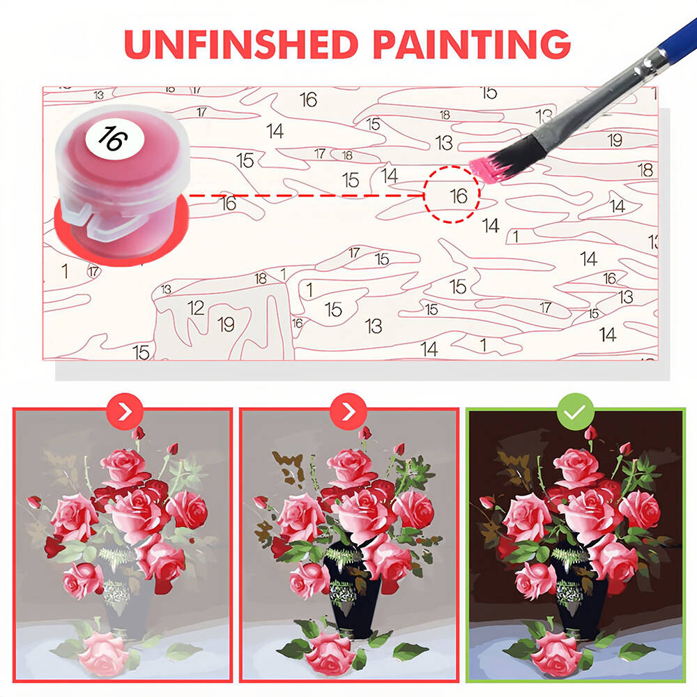 DIY Drawing By Numbers Blueber - Art Craft Gifts For Adults recension och pris