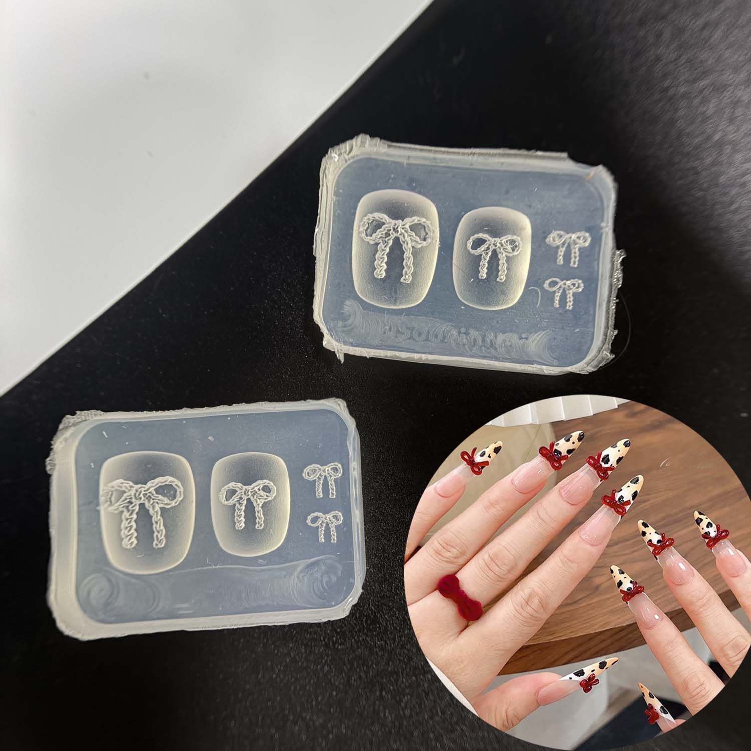 3D Bowknot Silicone Mold Nail  - Art Craft Template recension och pris