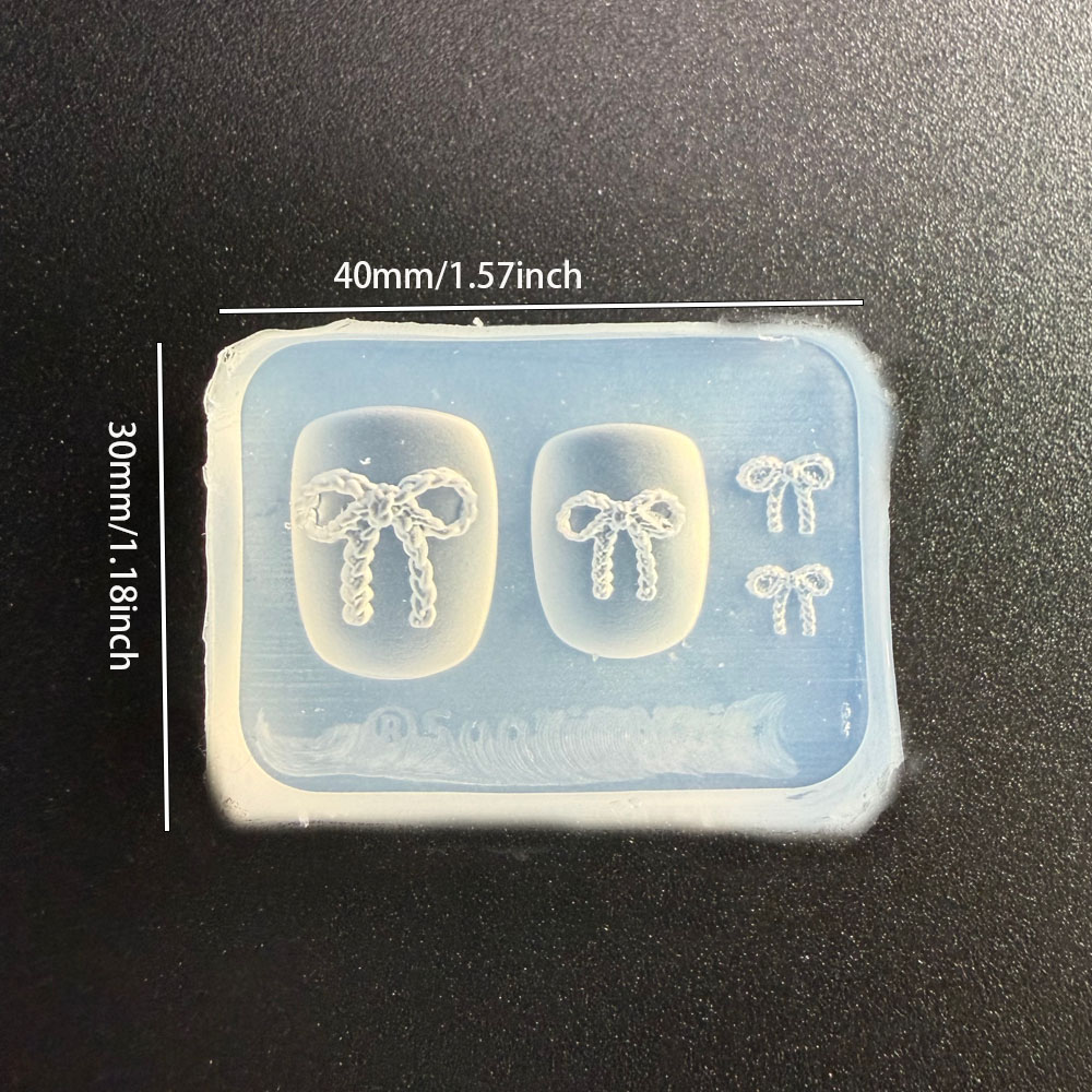 3D Bowknot Silicone Mold Nail  - Art Craft Template recension och pris
