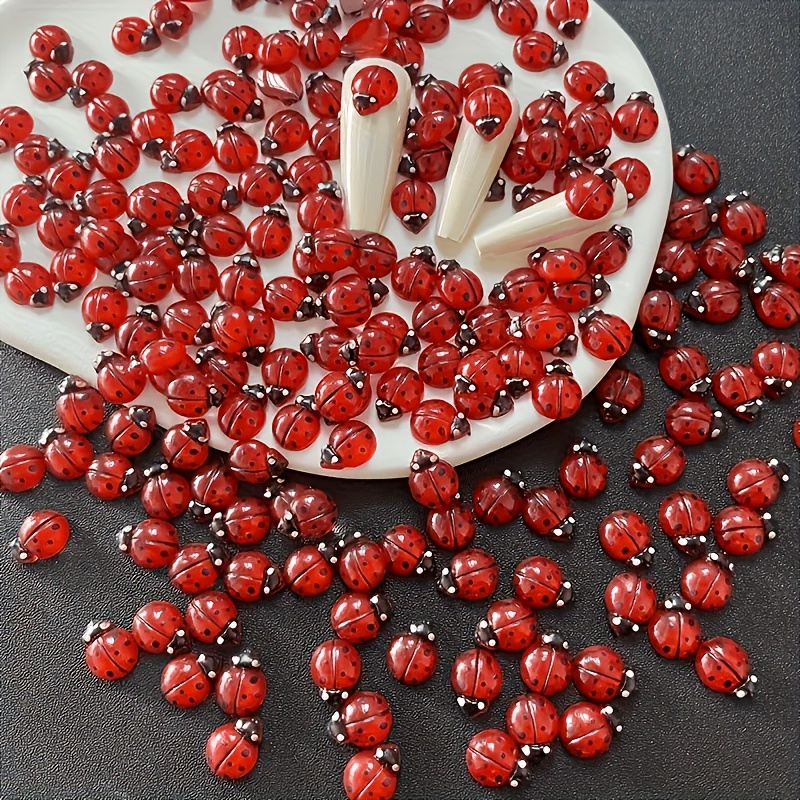 100pcs Glow-In-The-Dark Resin  - Art Craft Ladybug recension och pris