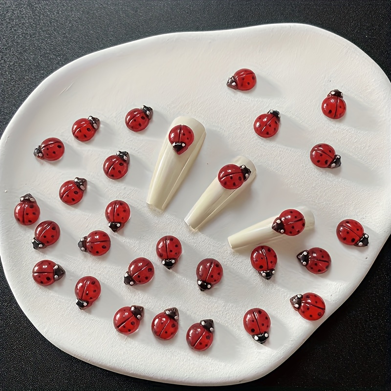 100pcs Glow-In-The-Dark Resin  - Art Craft Ladybug recension och pris