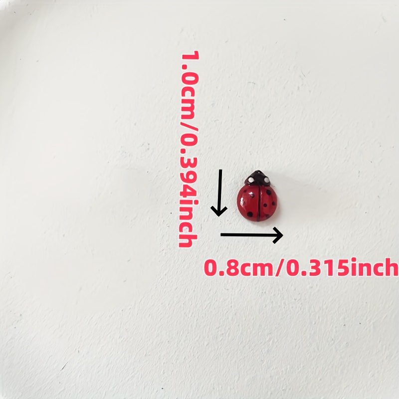 100pcs Glow-In-The-Dark Resin  - Art Craft Ladybug recension och pris