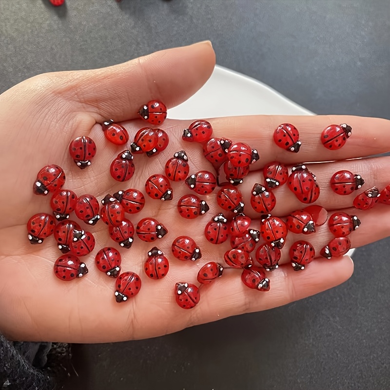 100pcs Glow-In-The-Dark Resin  - Art Craft Ladybug recension och pris