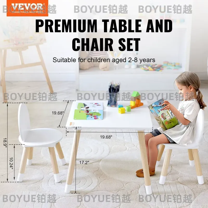 Wooden Kids Activity Table and - Art Craft Furniture recension och pris