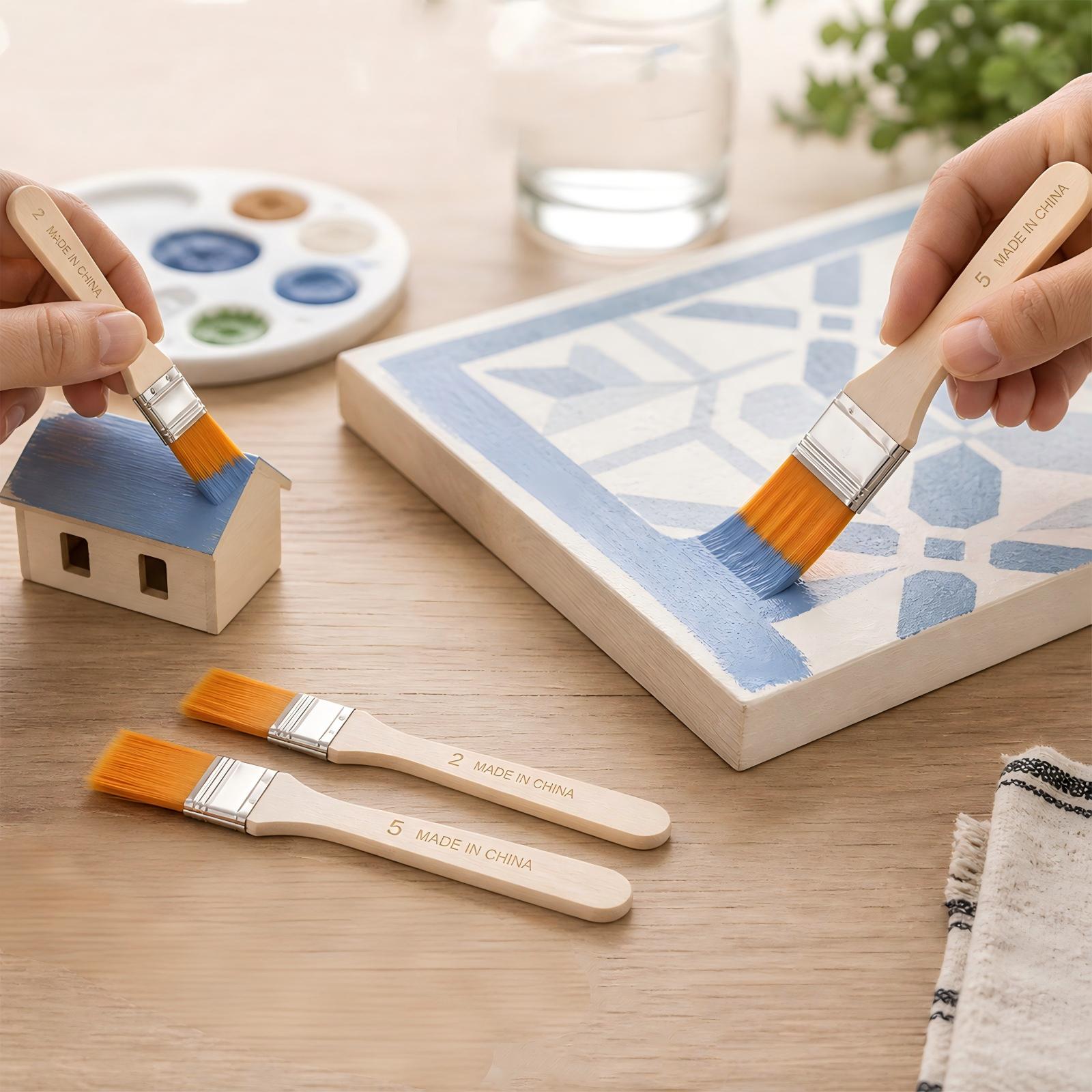 Nylon Paint Brush Set, 5PCS Fl - Art Craft Furniture recension och pris