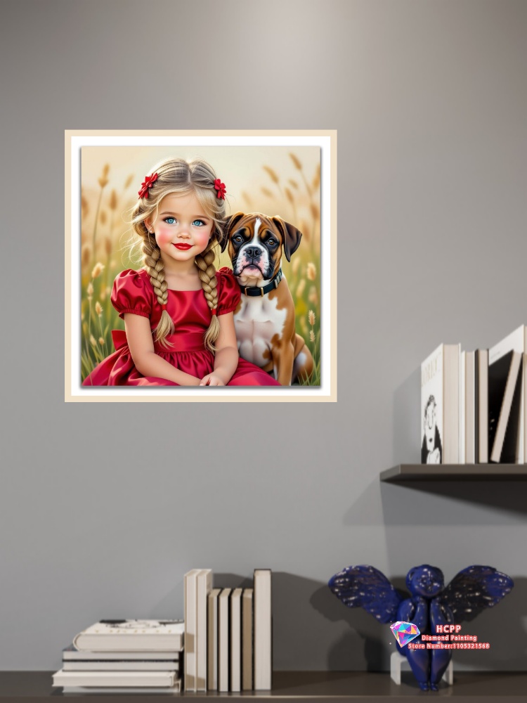 Cute girl diamond painting kit - Unique Art Craft recension och pris